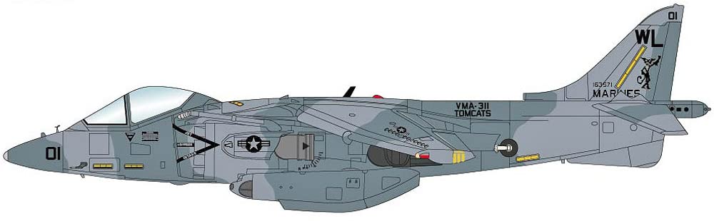 Amazon | HOBBY MASTER 1/72 AV-8B ハリアーII VMA-311 キング