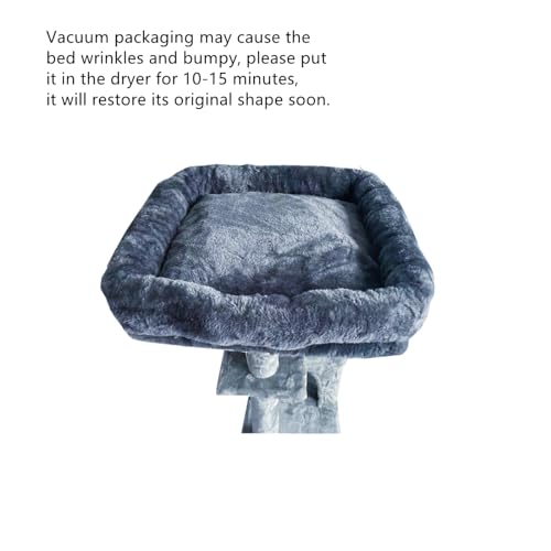 Cubierta de cama para árbol de gato SHENGOCASE gris 11.8 x 15.7 pulgadas miniatura 3