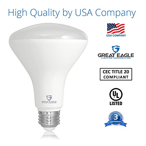 Great Eagle Lighting Corporation Br30 Led Bulb 9.5W (75W Equivalent) 3000K Soft White Color 850 Lumens Dimmable High Cri 90+ Recessed Light Ul Listed Title 20 Cec (Pack Of 6) #TOP1