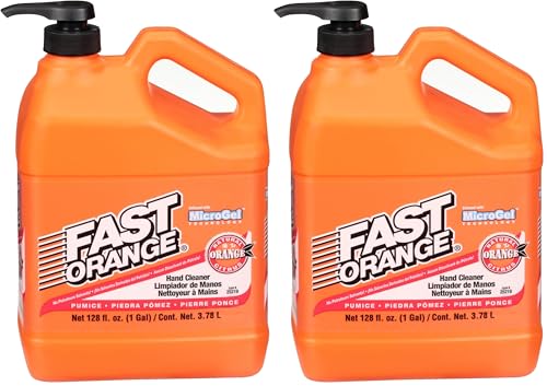 Fast Orange Permatex 25219 Pumice Lotion Hand Cleaner with Pump, 1 Gallon (Pack of 2)