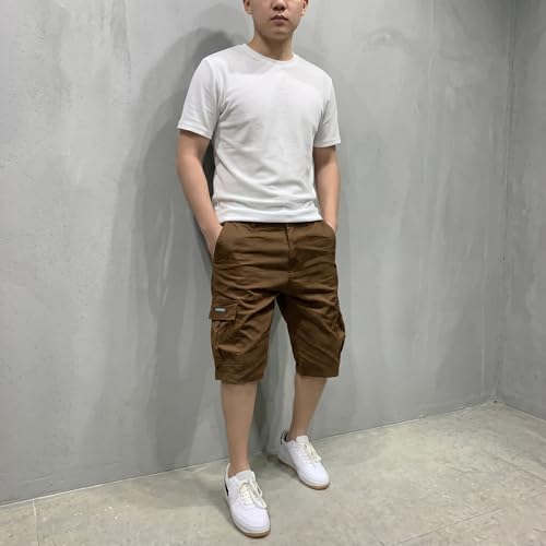 Image of Lymio Men Shorts | Men's Cargo Shorts | Regular Fit Casual Wear Short Pant for Men | Multi-Pocket Lightweight Cotton | Summer & Adventure Ready (SSM-S-05-08)