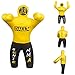 DALLX Kids Grappling Dummy for Fitness Training Practice Wrestling Judo Karate MMA Punching Dummy for Kids Jiu-Jitsu - UNFILLED (Yellow, 40