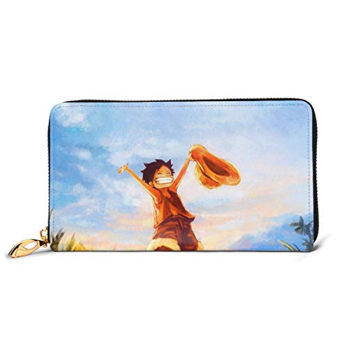 Preisvergleich Produktbild Einteilige Leder-Geldbörse, echte Reißverschlüsse, rationales Design, Individualität, generische sportliche Frauen-Geldbörse