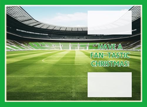 Celtic Christmas Card - Football Fan Xmas Card - PERSONALISED Option - FULL COLOUR INSIDE - Image 2