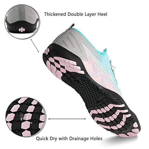 Water Shoes Mens Womens Beach Swim Shoes Quick-Dry Aqua Socks Pool Shoes for Surf Yoga Water Aerobics4