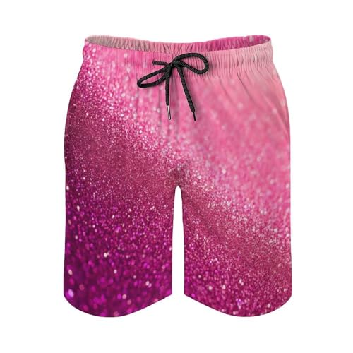 Men's Swim Trunks with Mesh Lining, Quick Dry Drawstring Beach Shorts Soft Breathable Bathing Suit