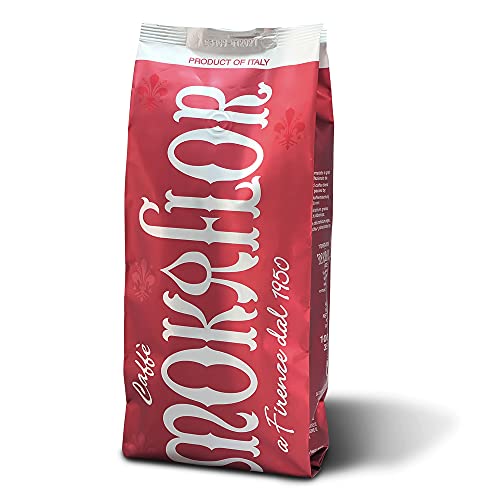 Mokaflor Espresso Rosso café en grains entiers 1000 g pour machine expresso broyeur