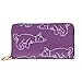 Produktbild JHGFG Mode Handtasche Reißverschluss Brieftasche Sleepy Cats Muster Telefon Clutch Geldbörse Abendkupplung Blocking Leder Brieftasche Multi Card Organizer