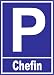 Produktbild INDIGOS UG - Parkplatzschild - Chefin - Alu-Dibond 21x15 cm - Warnung - Sicherheit - Hotel, Firma, Haus