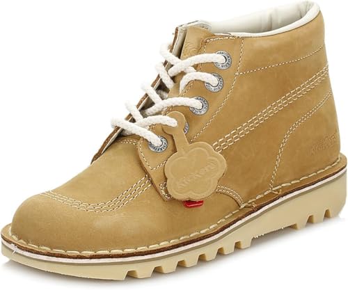 Kickers Kick Hi Womens Tan/Natural Nubuck Boots-UK 5 / EU 38