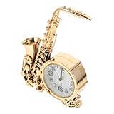 Horloge de table : pour et amis, cette horloge apportera à coup sûr et appréciation à vos , modèle saxophone, style européen à bureau