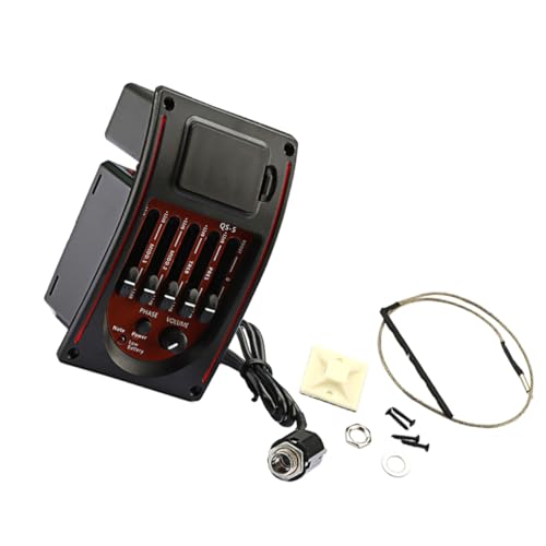 Vaguelly 1set Guitar Equalizer Controls Versatile Eq for Bass and Acoustic Guitars Sound Clarity and -specific Tuning for Musicians and Performance Settings