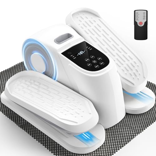 VIVURN® 028 Under Desk Elliptical 12 Speed 5 Modes Motorized Leg Exerciser While Sitting for Seniors As Seen on TV Low Impact Electric Pedal Exerciser with Non-Slip Mat Quiet for Home and Office