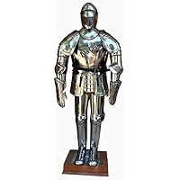 Traje Completo de Armadura Coleccionable para Caballero Medieval