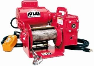 Atlas Construction Worm Gear Power Winch - 460 V 3 Phase Atlas-Wg-Ec