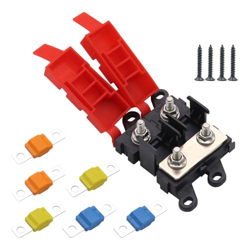 BUBEFSKD Automotriz 300 A BAU Circuito Primario Para Camiones Barcos Camping Aplicaciones Impermeable Entrada Perno Portafusibles