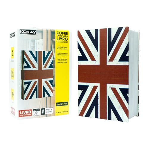 KOKAY Livro fake Cofre de Aço Camuflado com Chave Reino Unido 056-0048