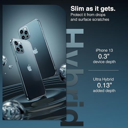 Image of UNBREAKcable Ultra Hybrid Back Case Compatible with iPhone 15 Pro | Hard Clear TPU Transparent Back Cover with Shockproof Bumper, Camera Protection, Anti-Yellowing, Slim Fit, Scratch Resistant Case