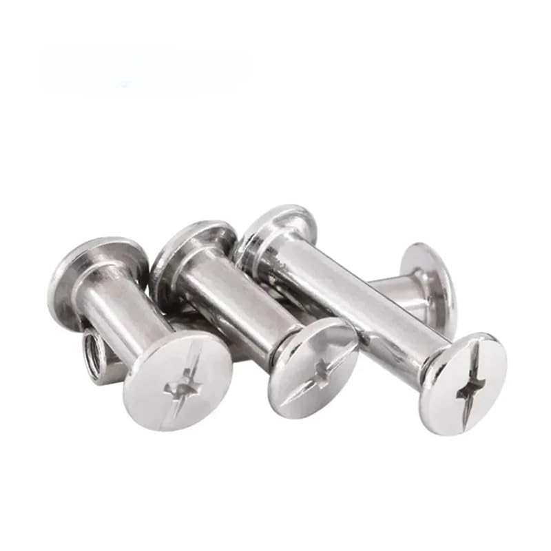 10sets OD 4mm (M3) 4mm(L) 304 Stainless Steel Binding Screw Bag Accounk Photo Album Books Butt Assembling Bolts BGOKIFLWHW