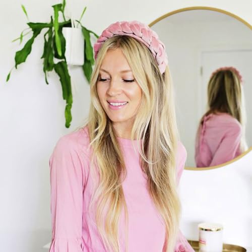 Image of DRESHOW Velvet Braided Headband Women Hair Hoop Elastic Hair Bands Fashion Headbands for Women