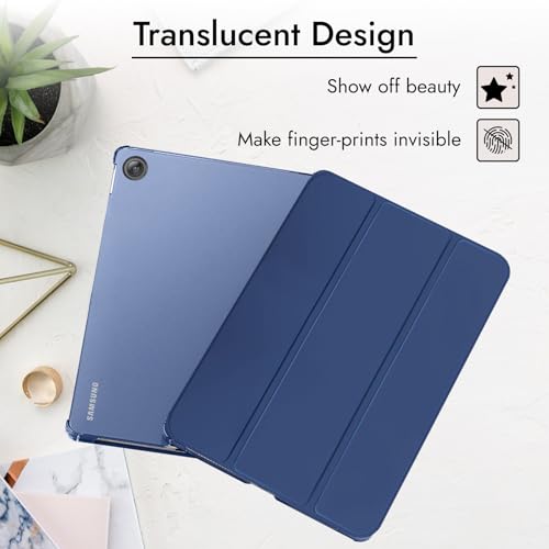 Image of Robustrion Cover for Samsung Galaxy Tab A11 Plus Cover Case 11 inch, Flip Cover Case for Samsung Galaxy Tab A11 Plus Cover /Tab A11+ Tablet Cover with Translucent Back - Navy