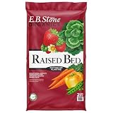 E.B. Stone Organics Raised Bed & Potting Mix - Organic Raised Bed Garden Soil for Vegetables, Flowers & Raised Garden Beds - Ready-to-Use Soil with Compost & Earthworm Castings, 2 Cubic Feet (56.6L)