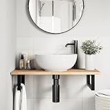 Molumvel Piano per lavabo, 60 x 40 x 2 cm, in legno massello di acacia