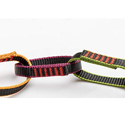 JOTOUCH Daisy Loop Chain for Climbing,22KN(4850lb) Nylon Webbing Sling Safe Chain for Outdoor Activities,Personal Anchor Tether System,Aid Climbing(140cm/55in) - Thumbnail 6