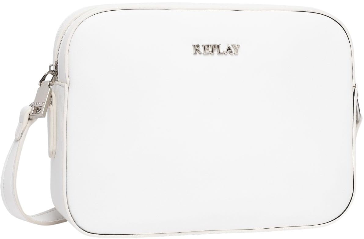 Replay women's shoulder bag small, white (Opt White 001), one size