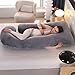 Victostar Pregnancy Pillow,57 inches U Shaped Maternity Pillow with Removable Cover Full Body Pillow Support for Back, HIPS, Legs, Belly