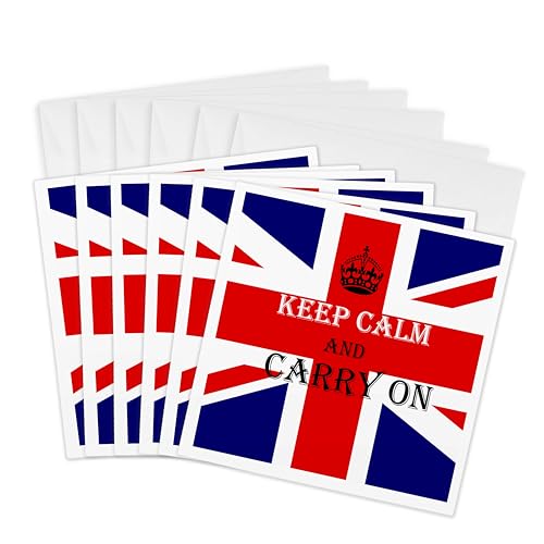 Carte de voeux Keep Calm and Carry On à offrir pour accompagner vos cadeaux