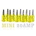 FymuSing 20 pcs 20A Mini Blade Fuse, Automotive Fuse for Car Truck