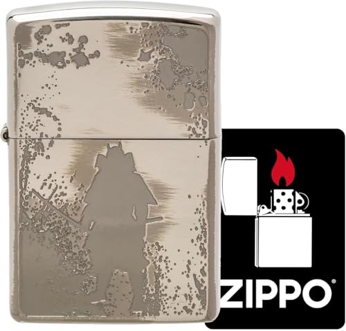 Encendedor Zippo Aceite Vintage con Grabado Samurai miniatura 2