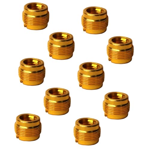 Genérico Adaptador para Soporte de Micrófono 3/8 Hembra a 5/8 Macho de Aluminio Juego de 10 Piezas Compatible Brazo Articulado Adecuado para Estudio y Grabación Profesional