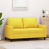 Confort visuel et assise douillette : la housse en polyester respirant de couleur jaune pastel illumine l'espace tandis que la mousse haute densité épouse le corps pour un véritable moment détente, canapé salon parfait pour lire ou regarder une série