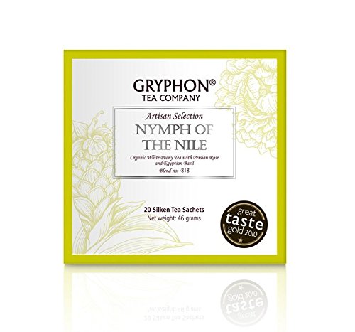 Gryphon Nymph of The Nile Tea Organic White Tea With Persian Rose 20 sachets Net Wt. 46 g.