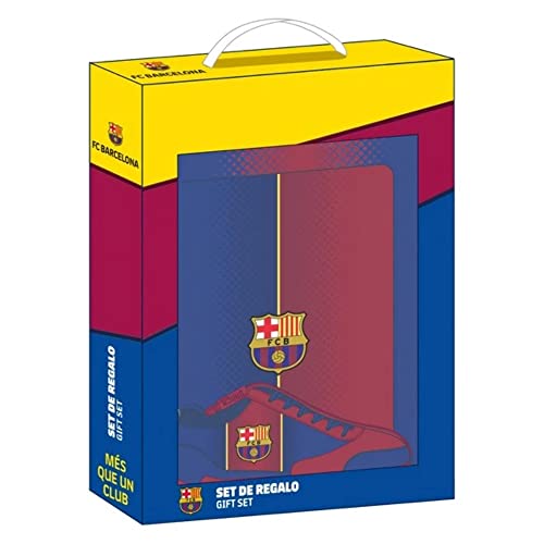 Coffret cadeau F.C. Barcelona Safta bleu marine et grenat équipement 20/21