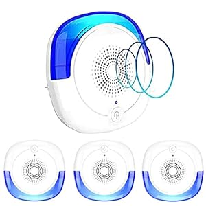 LELYFIT Ultrasone afweermiddel, 4 stuks, elektrisch, insectenafweer, binnen, ongediertebestrijding, muggen, muizen, 100…