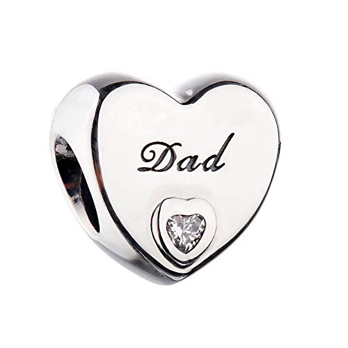 PANDOCCI papa liefde hart parels DIY past voor originele Pandora armbanden 925 sterling zilver bedelsieraden