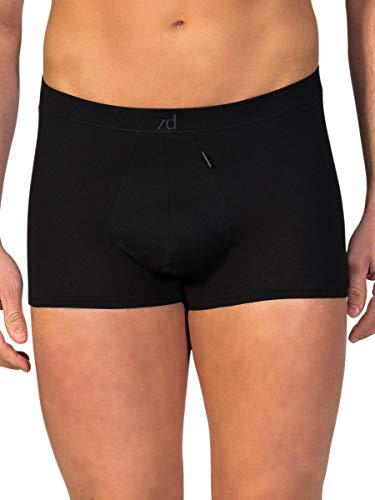 Boxers para homem - algodão egípcio - modelo Shorty- ZD - cores e tamanhos disponíveis (de S a 2XL), Preto