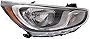 KarParts360 For Hyundai Accent 2012 2013 2014 Headlight Assembly Passenger Side | Clear Lens | Replacement For HY2503163 | 921021R010