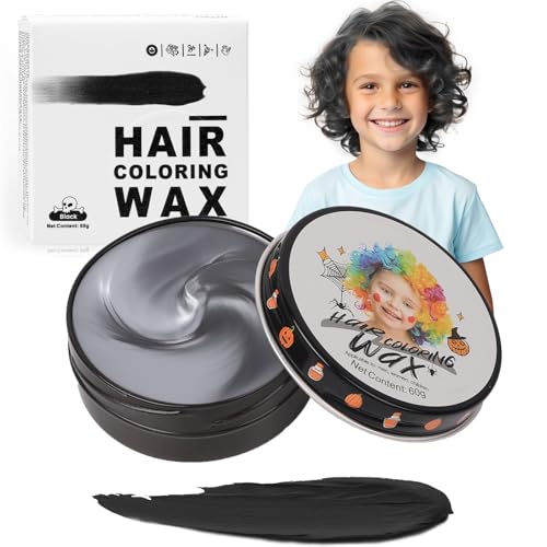 Cera Temporal Negra para Cabello Hansuby 60g miniatura 1