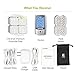 AUVON 24 Modes Rechargeable TENS Unit, 4th Gen Muscle Stimulator with 10pcs TENS Machine Electrodes for Pain Relief Therapy & Management