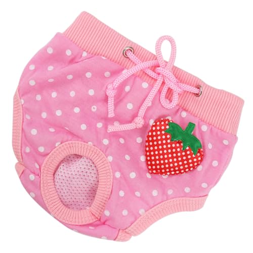Totority Comfortable Cotton Pet Safety Pants for Dogs Sanitary Diapers for Female Dogs Heat Absorbent Breathable Design Protects Carpets Furniture