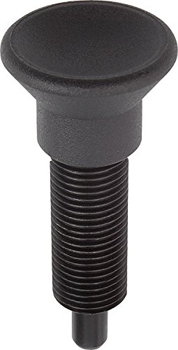 Kipp 03093-211004 Stainless Steel Indexing Plungers Without Collar and Extended Locking Pin, G Style, Locking Pin Not Hardened, M8 x 1 Thread, 40.5 mm Length