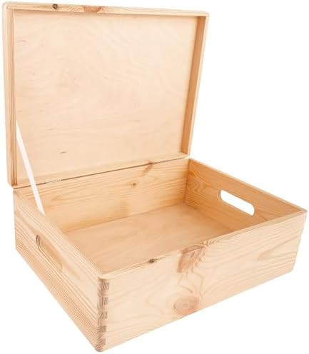 Creative Deco Personalised Halloween Wooden Box | Any Text Gift for Girls Boys Crafts | Customised Party Storage Box for Costumes, Sweets, Treat Bags, Accessories | Outdoor Indoor Decoration