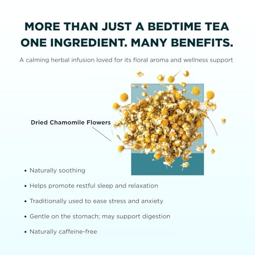 Image of CHAYAM Chamomile Infusion - 30g Loose Tea | Pure Whole Chamomile Flowers Dried | Calming Bedtime Herbal Infusion | For Sleep & Stress Relief | Caffeine-Free | Premium Tin Caddy | Herbal Infusion