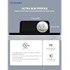 ELEGRP Smart Dimmer Light Switch DTR30, Single Pole or 3 Way, 2.4GHz Wi-Fi Touch Dimmer Compatible with Alexa/Google Assistant, Needs Neutral Wire, No Hub Required, UL Listed, Matte Black, 1 Pack