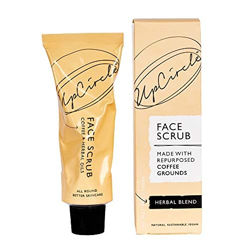 UpCircle Kaffee-Gesichtspeeling - Kräutermischung für fettige Mischhaut 100 ml - natürliches, veganes Gesichtspeeling für weiche, glatte Haut Cover
