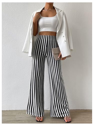 Floerns-Womens-Striped-Print-Flare-Leg-Trousers-High-Waist-Bell-Bottom-Work-Pants 41EGknMK7eL